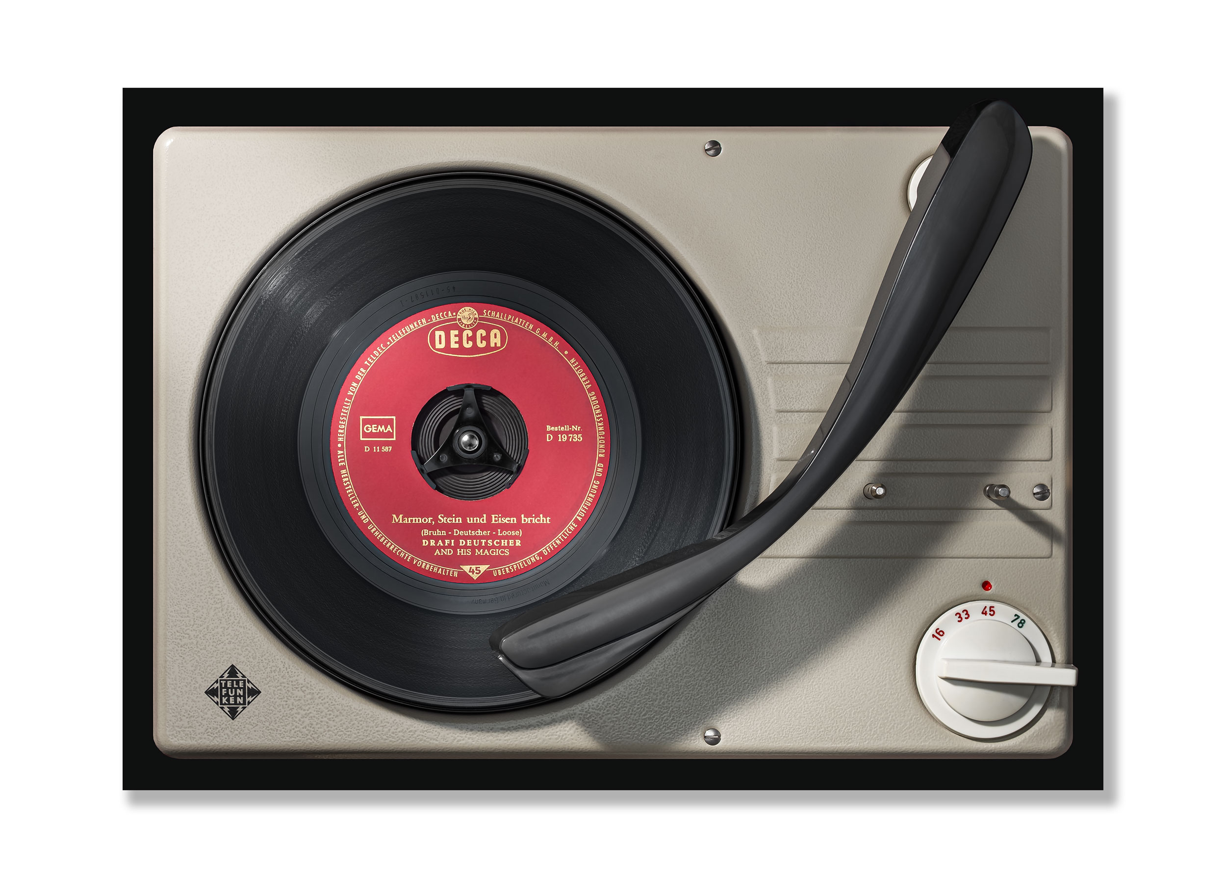 Vinylography No. 19 Drafi Deutscher Marmor, Stein und Eisen bricht on Telefunken