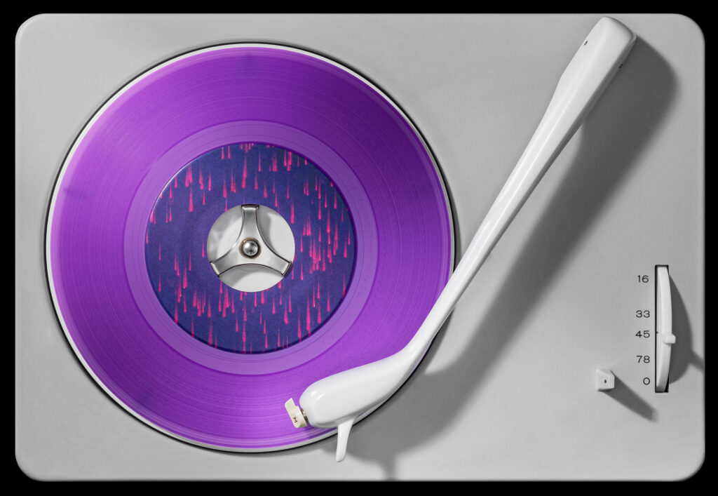 Vinylography Iconic Prince, Purple Rain on Braun PC3
