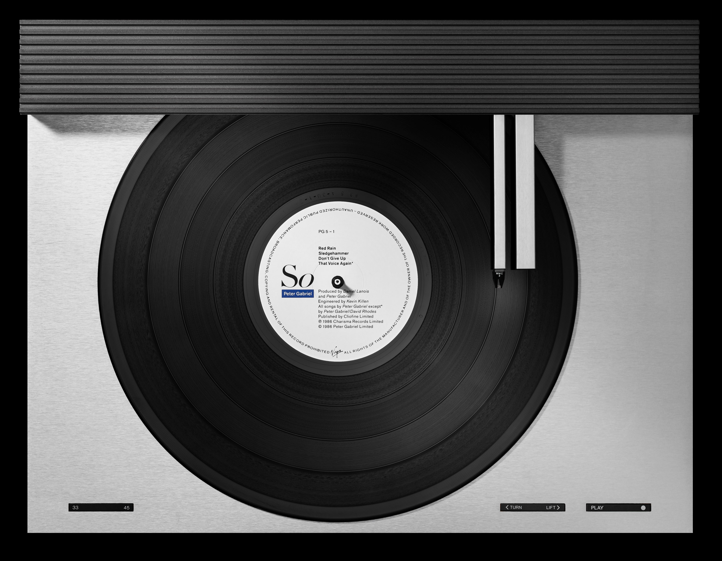 Vinylography No. 57 Peter Gabriel So on Bang & Olufsen Beogram 5550